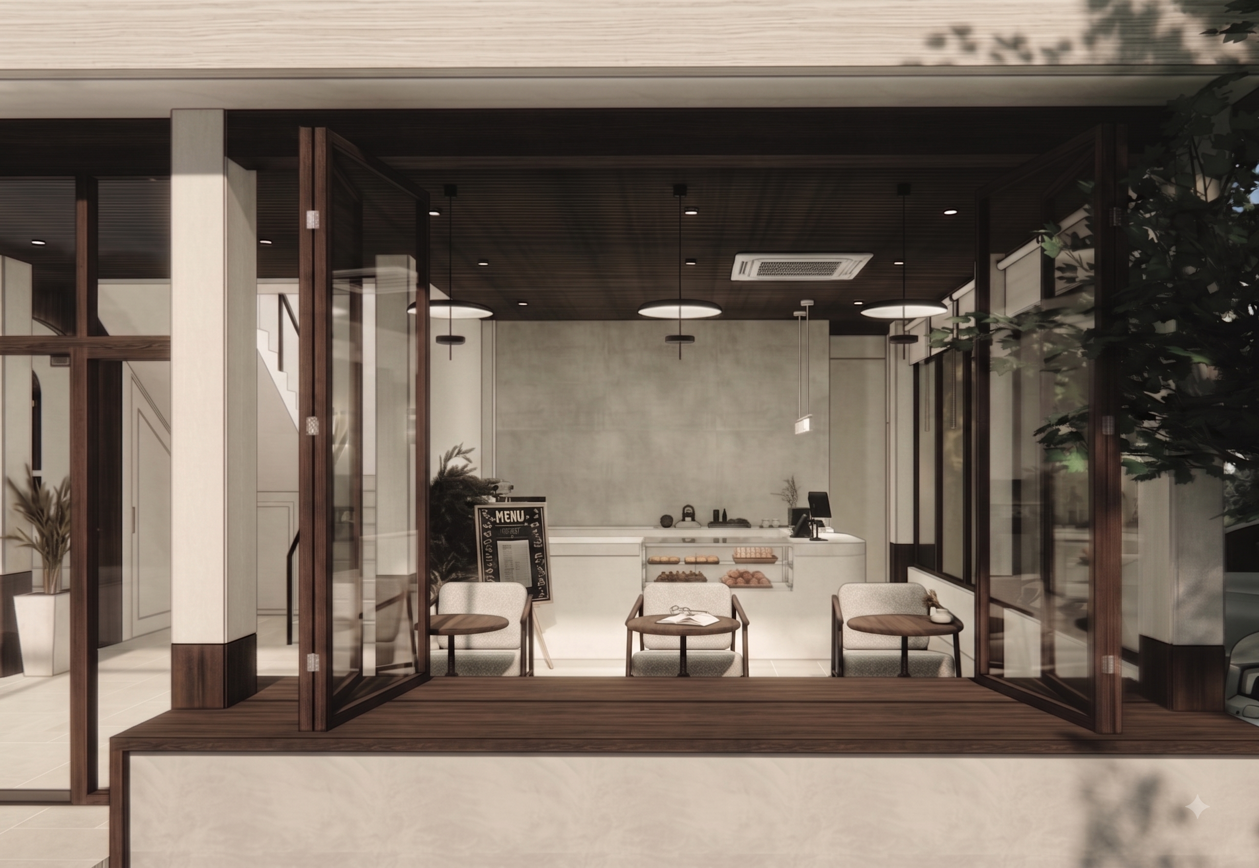 Branch Building ground floor café concept